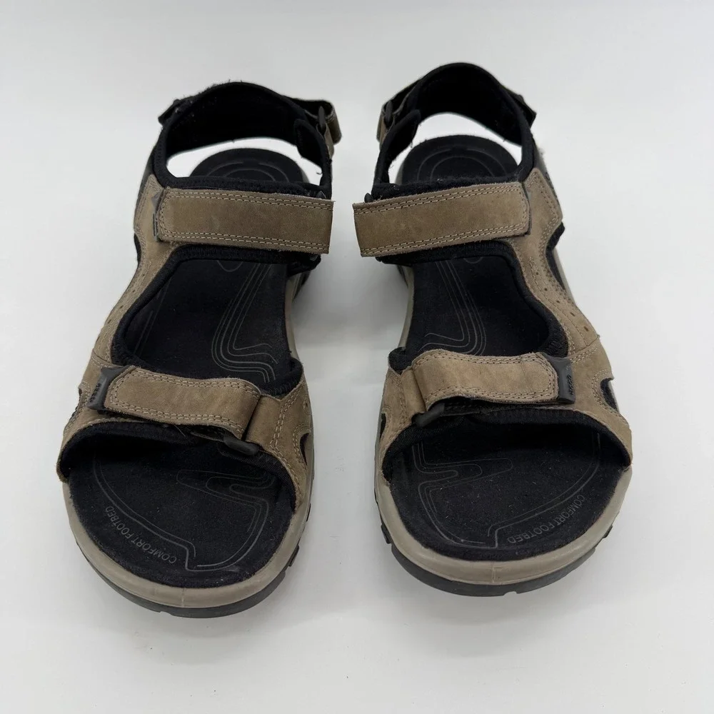 ECCO Offroad Yucatan Beige Hiking Walking Sandals‎ Mens EU 46 US 12 Gorpcore